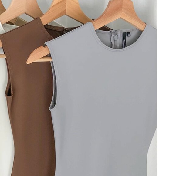 Ssense Entire Studios Sleeveless Maxi Dress XS/S Grey - Picture 10 of 12